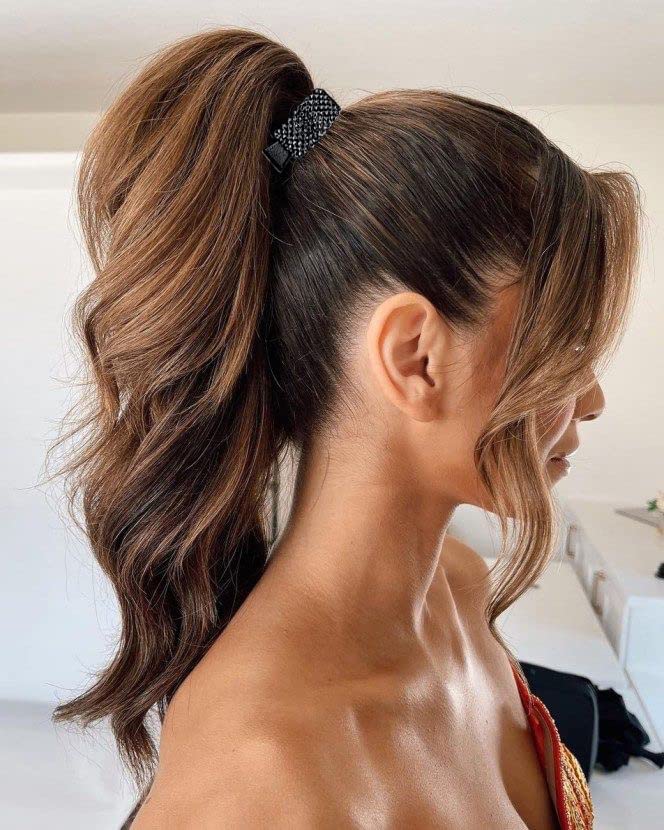 WOOXDYUK 3 Stück kleine Haarklammern für hohen Pferdeschwanz, Strass-Haifisch-Haarspangen für Frauen, Dickes langes Haar, Werten Sie Ihre Frisur mit stilvollen Strass-Haarspangen auf
