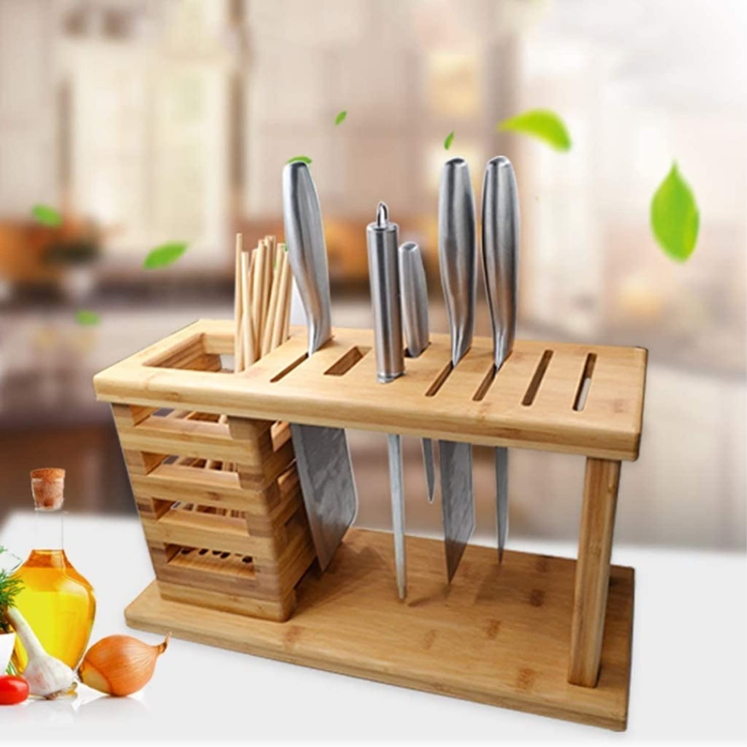 Bloque Cuchillos Cocina Estante Multifunción para Cuchillos, Estantería De Drenaje, Estante para Cuchillos De Cocina, Soporte De Bloque, Herramientas De Soporte