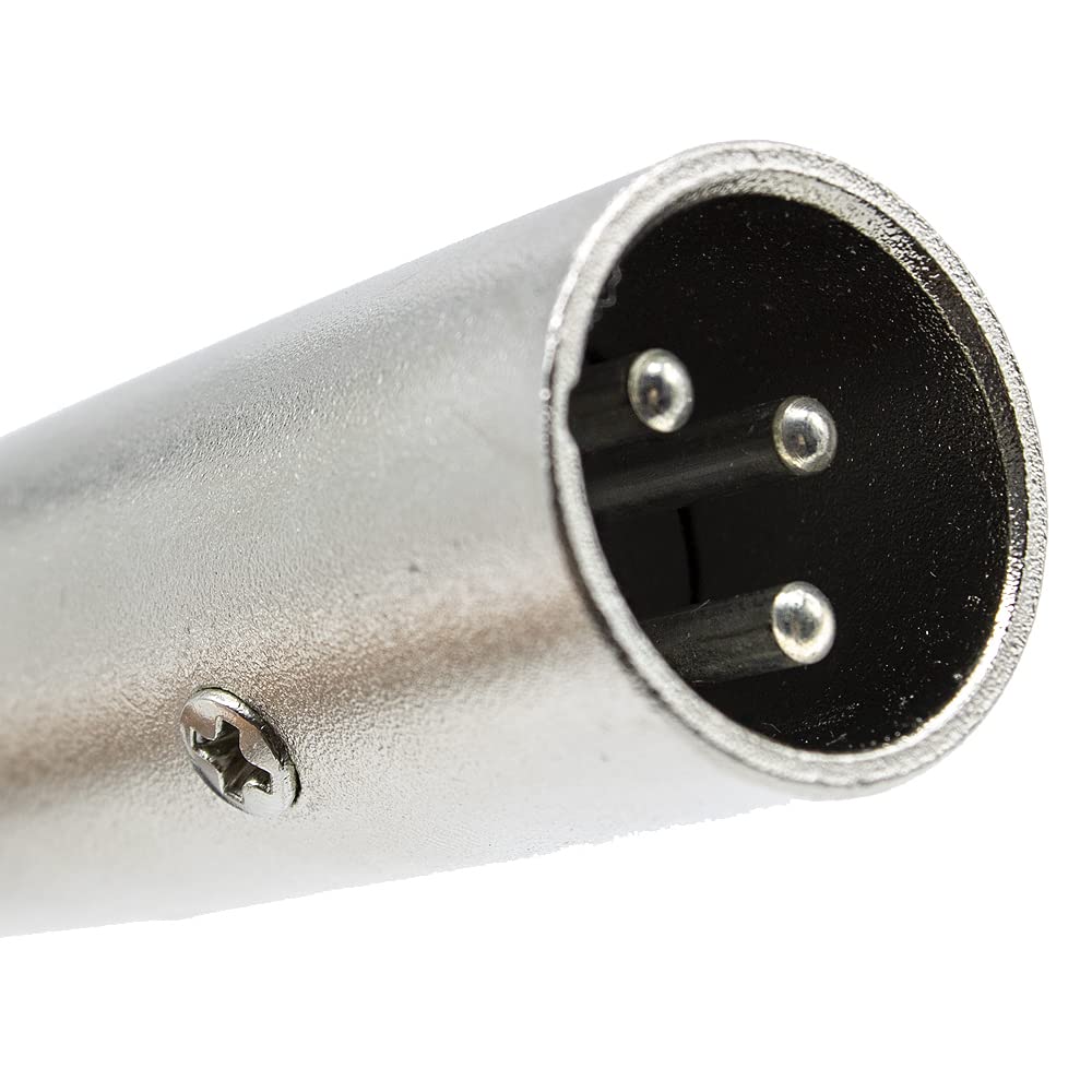 Câble Adaptateur 6.35mm Femelle Vers XLR Mâle - 30cm - Pour Microphones Et équipement Audio - Connexion équilibrée