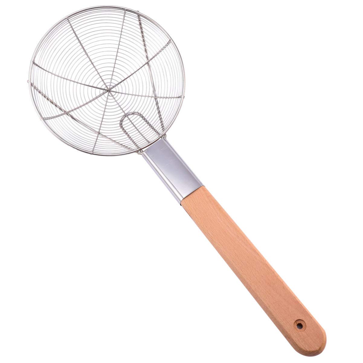 Spider noodle strainer Strainer Skimmer Ladle Stainless Steel Colander Spoon 22CM for Kitchen Frying Food Pasta Spaghetti strainer spoon ladle Noodle skimmer spoon
