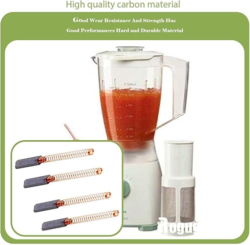 W10380496 W10260958 Cepillo de motor de carbono para mezclador KitchenAid WPW10380496VP PS3495098 (paquete de 4)