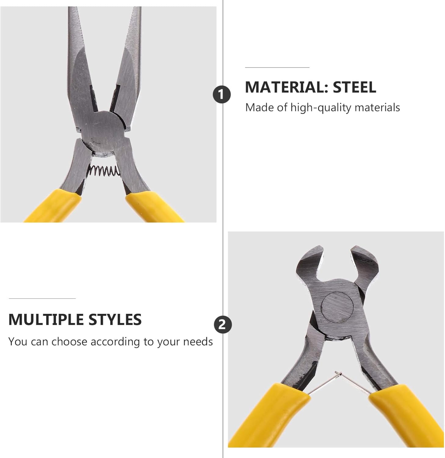 5pcs Mini Diy Jewelry Pliers Jewelry Tool Beading Pliers Small Clamp for Diy Crafts