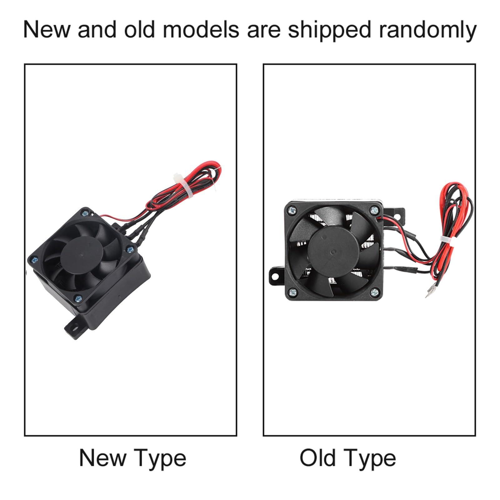 Fdit Riscaldatore PTC, Elemento Riscaldante 12V/24V 180W/300W con Ventola per Umidificatore Dell'aria Condizionata 60x60mm Riscaldatore Automobilistico (12V 150W)