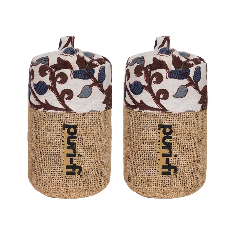 Image of Charcoal Air Purifier (Tropical Bloom) - Non-Electric, Reusable Odor & Moisture Absorber with Coconut Shell Charcoal for Home, Car, Closet & Office. 250g, Pack of 2