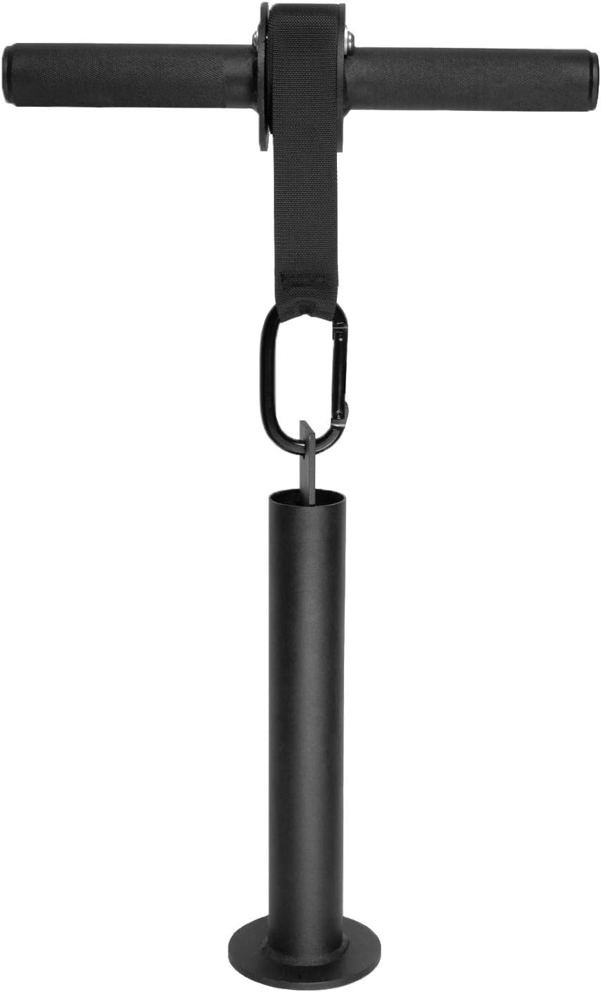 RIGERS Wrist & Forearm Blaster Roller and Weight Loading Pin & Heavy-Duty Carabiner - Fit 1 inch Weight Plates and 2 inch Olympic Plates