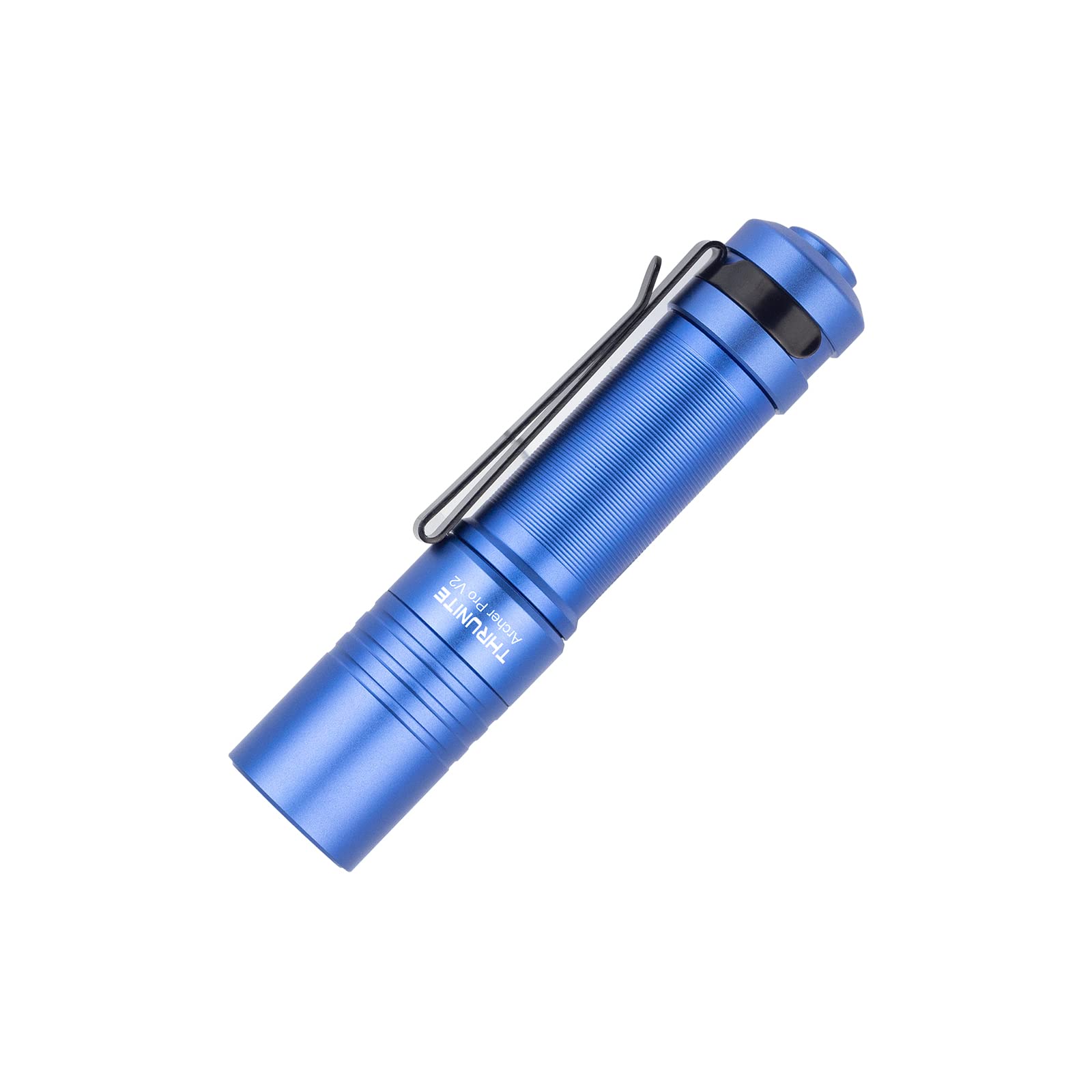 ThruNite Archer Pro V2 EDC Flashlight - 950 Lumens, USB-C Rechargeable, Tail Switch LED Penlight for Camping, Outdoor & Emergency - Cool White (Blue)