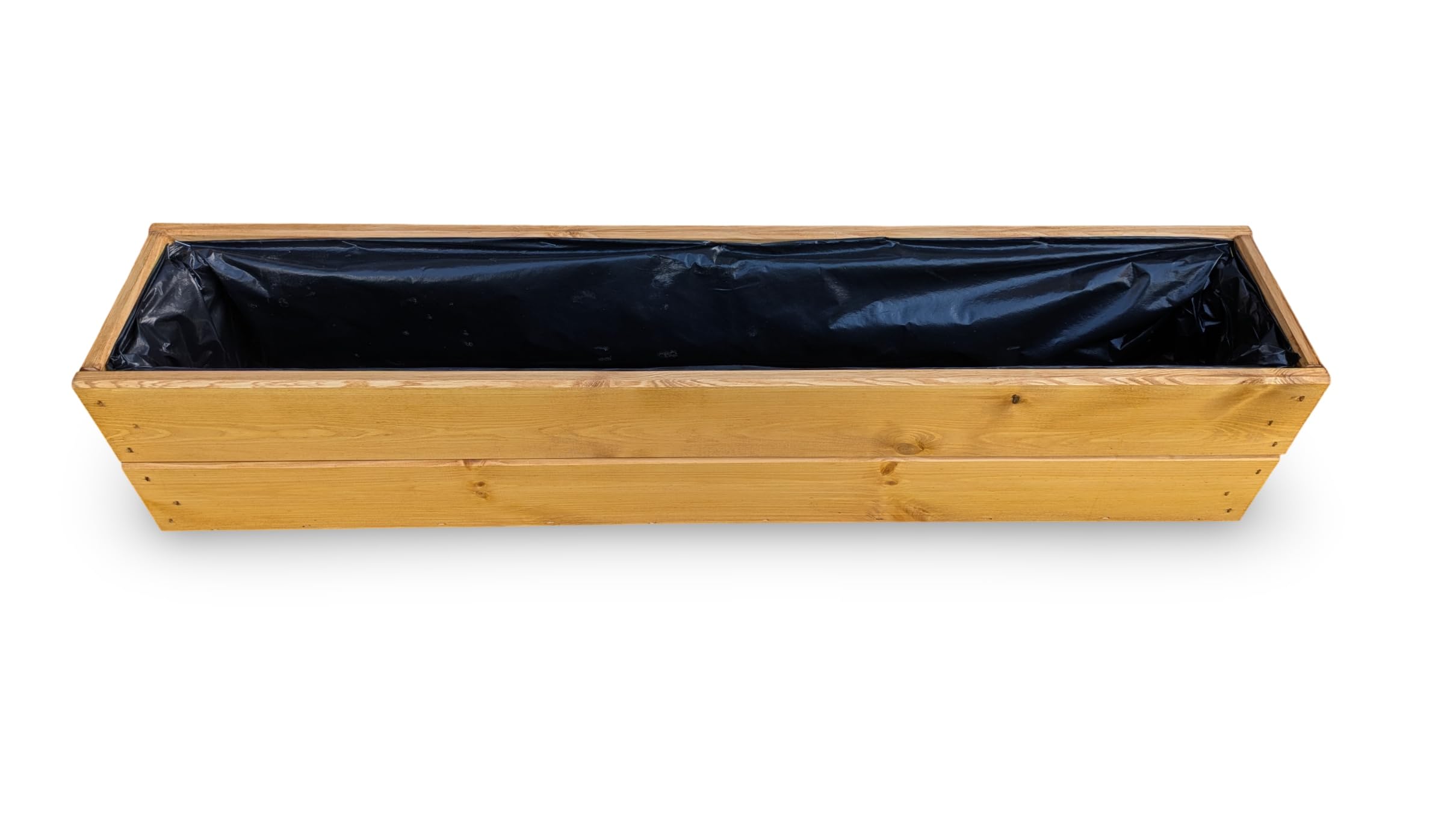 FKL DESIGN Home Deco Jardinière en Bois jardinière terrasse entièrement assemblée D27 chêne (Longueur 90 cm)