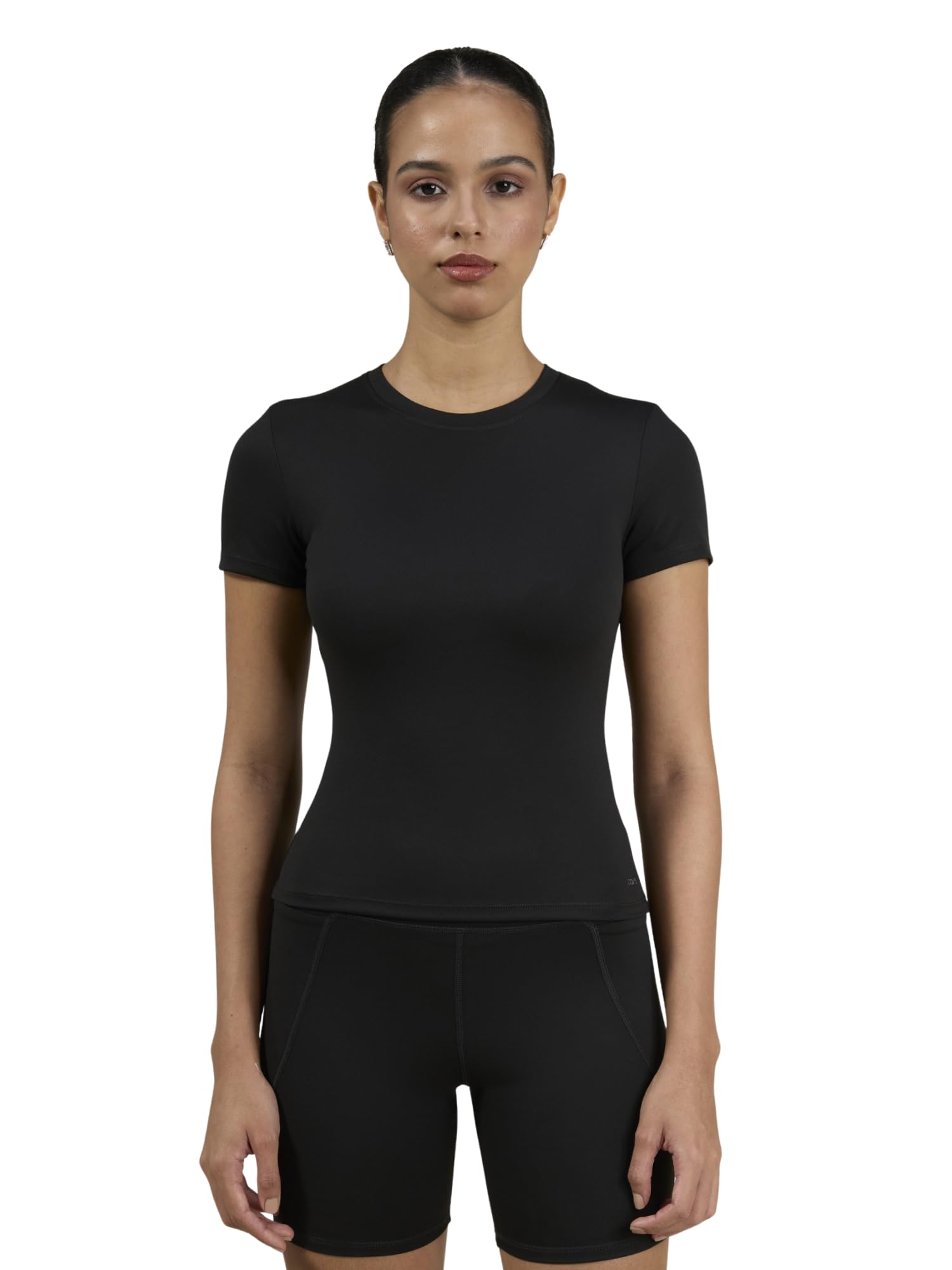 cava Sculpt Core Top for Women | Snug Sculpted Fit, Classic Crew Neck, Short Sleeves, Minimal Branding, Everyday Activewear Tee-picture-54