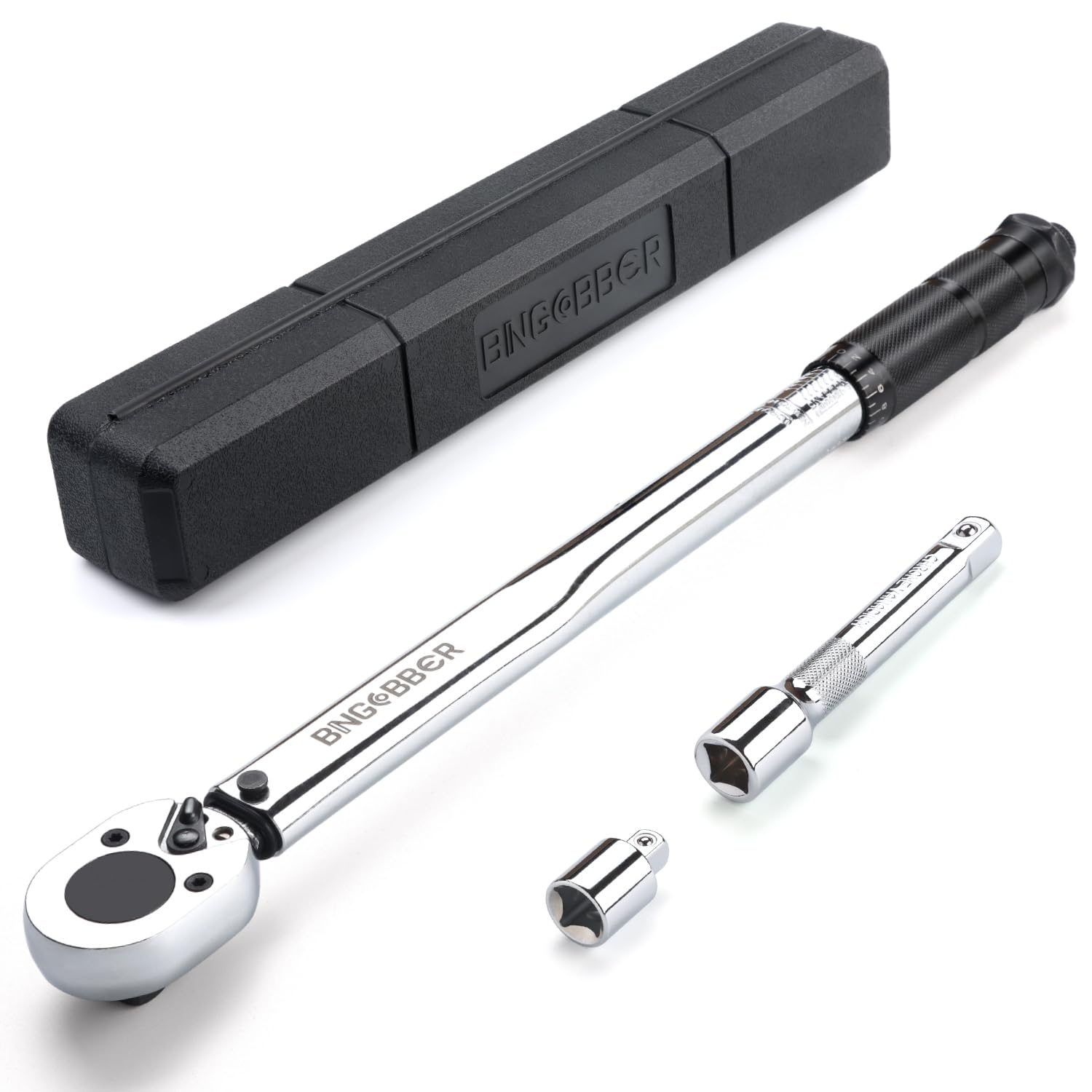 BINGCOBBER 1/2" Drehmomentschüssel Set 28-210NM mit Adapter,