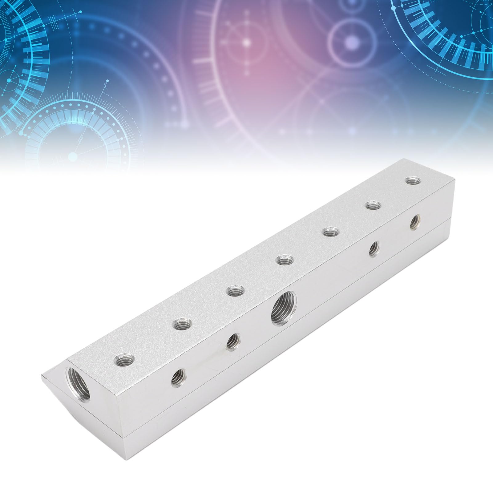 Yosoo Health Gear Hoja de Soplador de Aire de 175 Mm, Boquilla de Soplado de Aire de Aleación de Aluminio con Rosca de 1,4 Pulgadas, Salida de de 0,05 Mm, Herramienta de Comprimido de 52 DB para