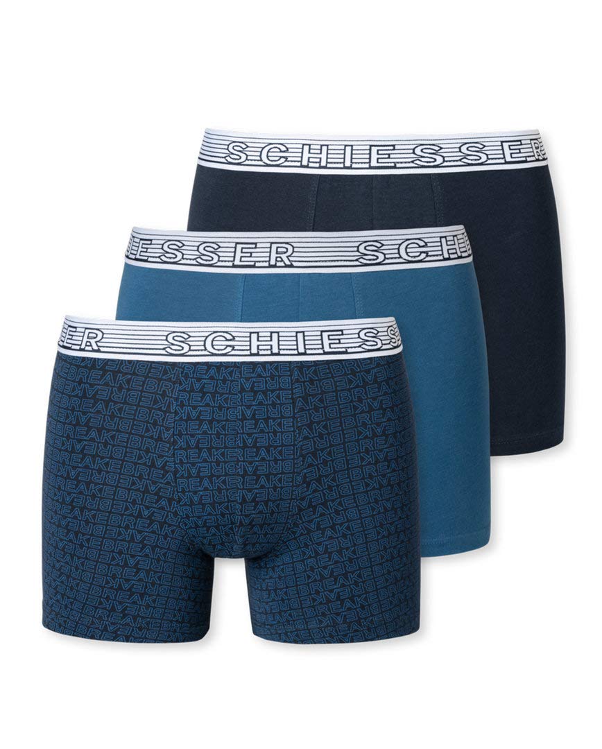 Schiesser 173536 - Pantaloni da 9 pezzi, 95/5, Blu misto., 164 cm