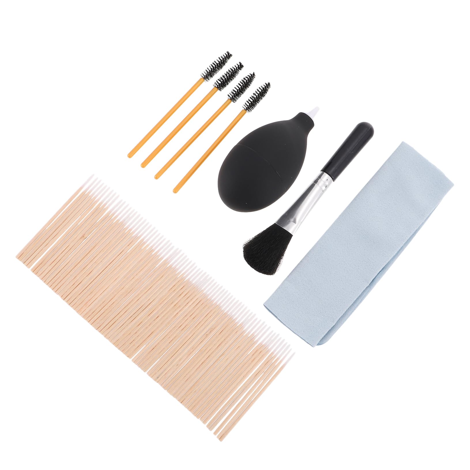 Mipcase 1set Earphone Cleaning Tool Kit Professional Cleaning Brush for Includes Wiping Cloth Swabs and Air Duster and Lightweight Earphone Maintenance Accessory
