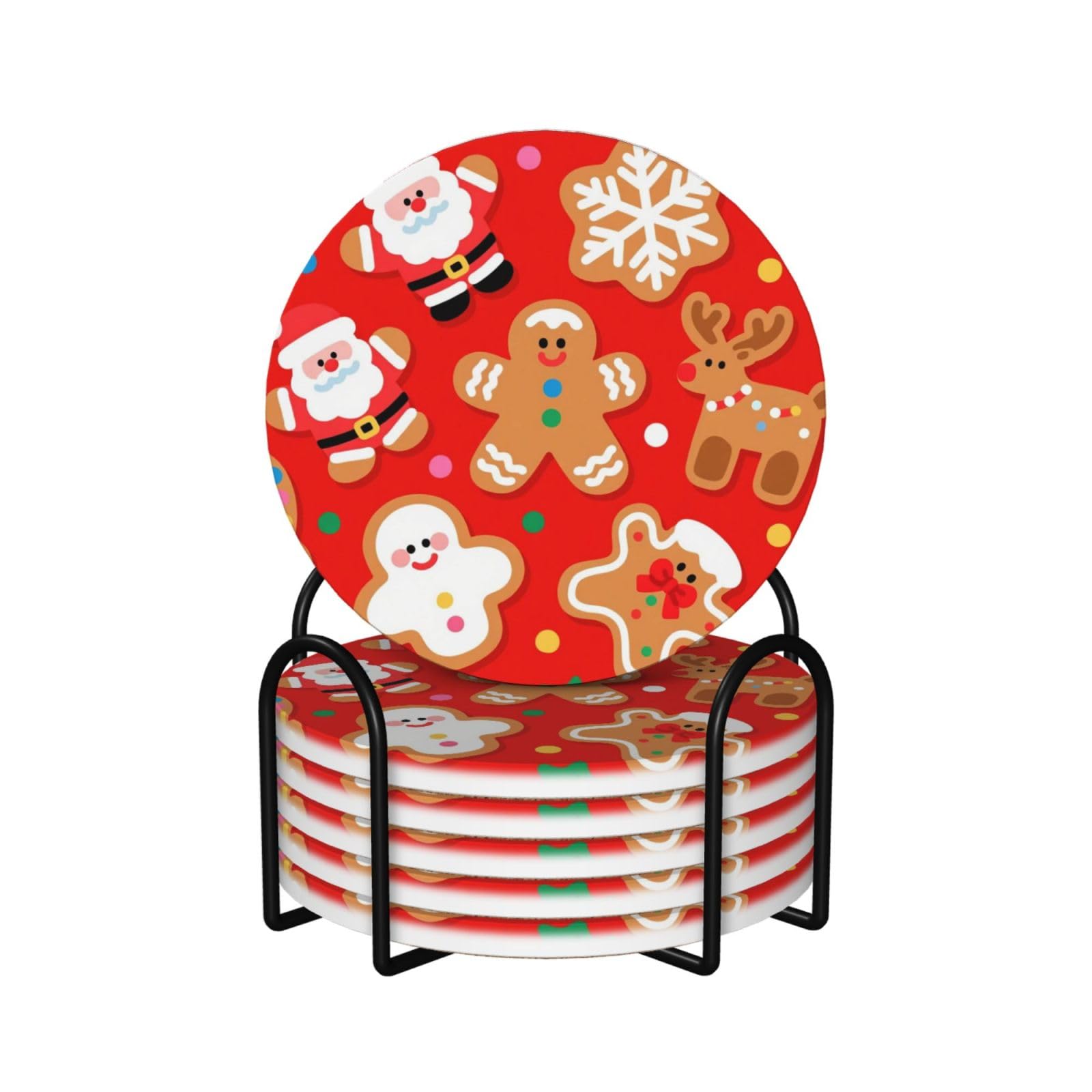 Sous-verres de Noël pain d'épices : le cadeau idéal pour la maison