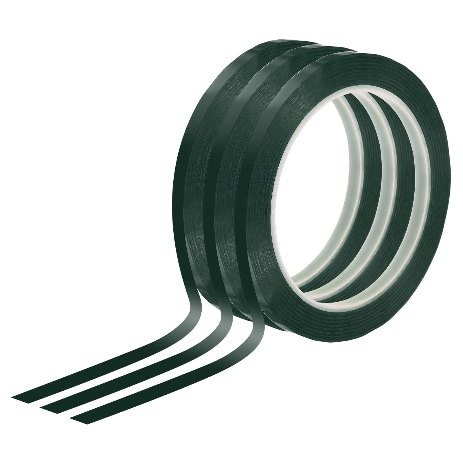 TOP-VIGOR Whiteboard Tape 6mm 1/4", 3 Thin Self Adhesive Marking Tape for White Board Grid Lines Charts DIY Crafts and Classroom Accessories, Green