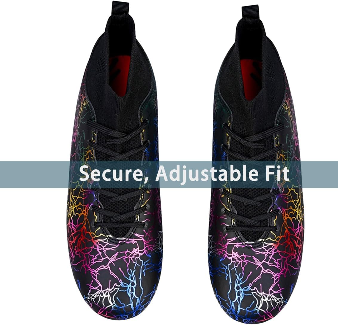 Soccer Cleats for Men Lightweight: Firm Ground Football Shoes for Outdoor Indoor