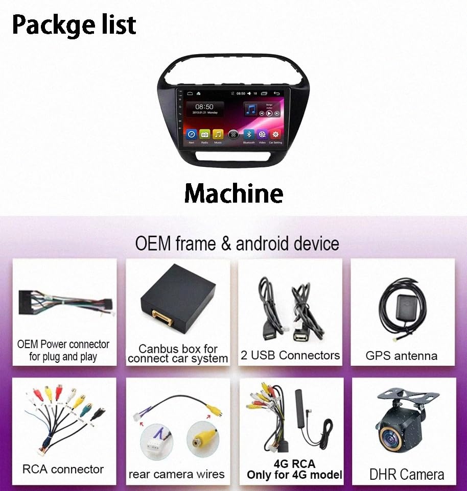 Navegación GPS para Tata Tiago 2016-2020 con Bluetooth y cámara trasera USB 7