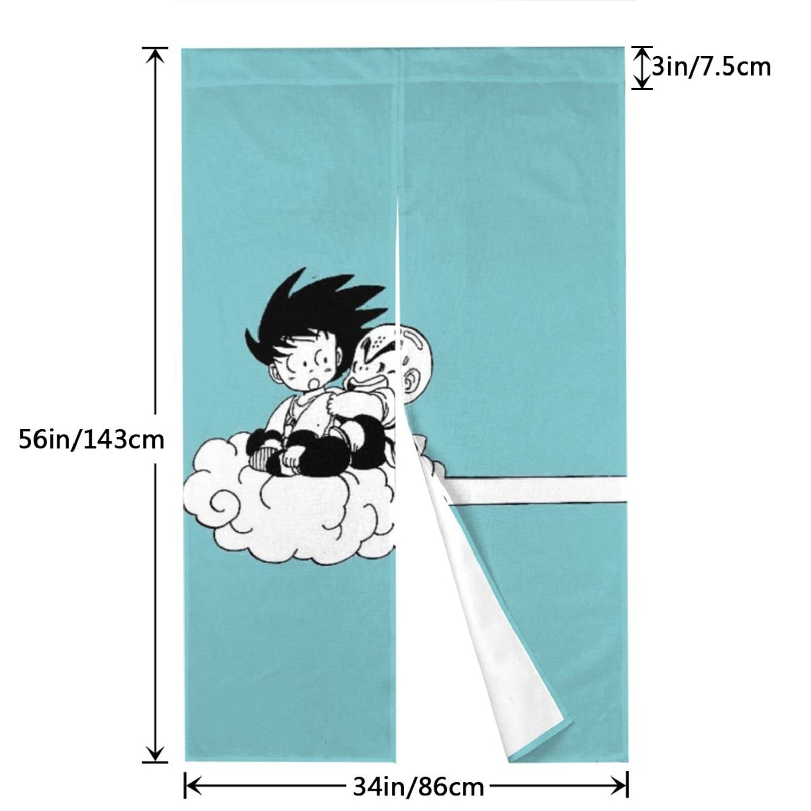 Amazon｜ドラゴンボール アニメ 間仕切り のれん ロングカーテン 四季 