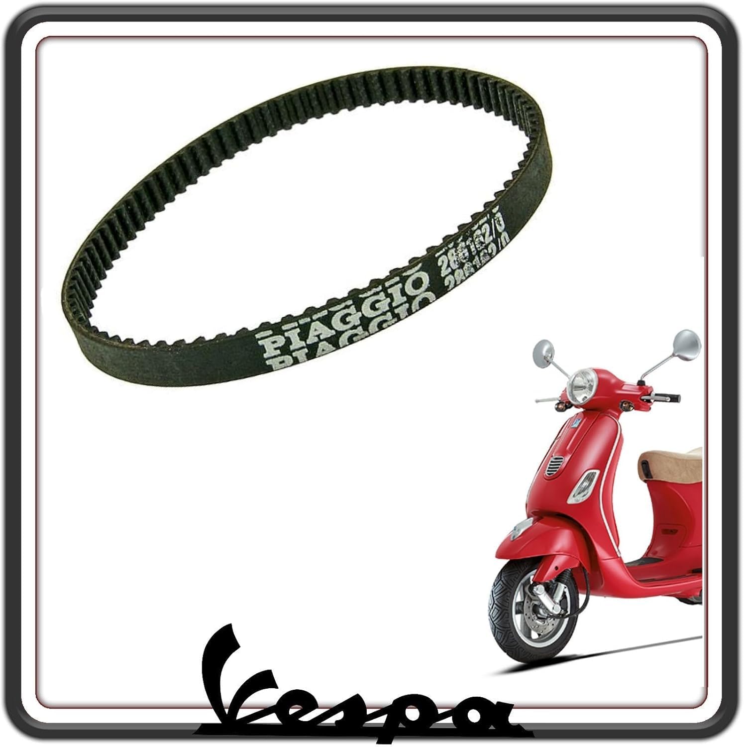 CINGHIA DENTATA MISCELATORE PER PIAGGIO FLY 50 - FREE 50 - LIBERTY 50 FINO AL 2013 - PIAGGIO NRG 50 FINO AL 2017 - SFERA 50 - TYPHOON 50 FINO AL 2016 - VESPA LX 50 - ZIP 50 - ZIP RST - ZIP SP