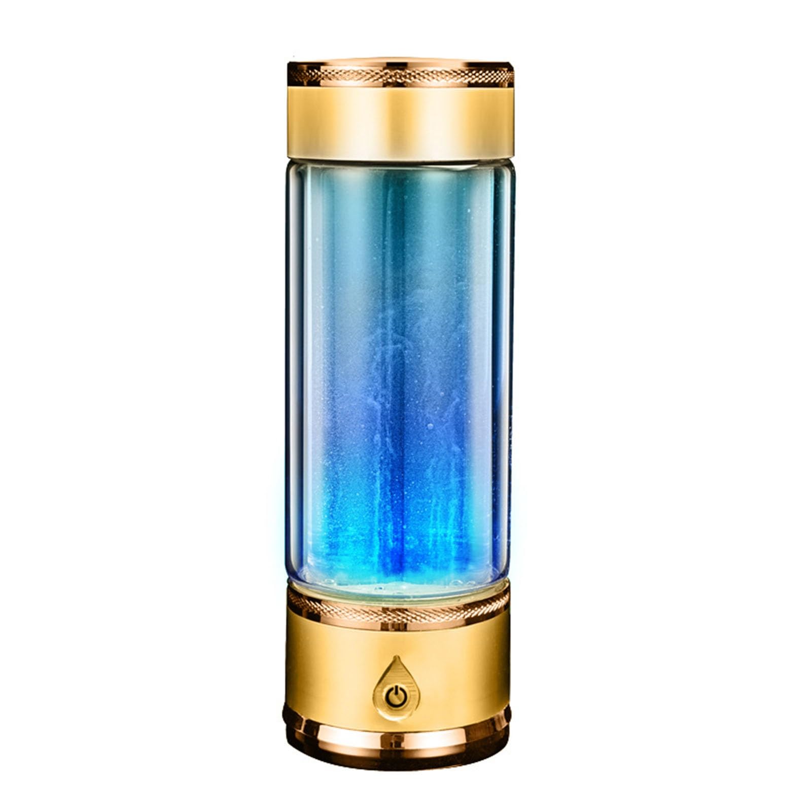 PAHION Gourde Riche en Hydrogène 420ML Portable, Générateur avec Électrolyse Platine, Production 3min 800-1200PPB, Corps en Verre Borosilicate Double pour Usage Quotidien Maison, Bureau Et Voyages
