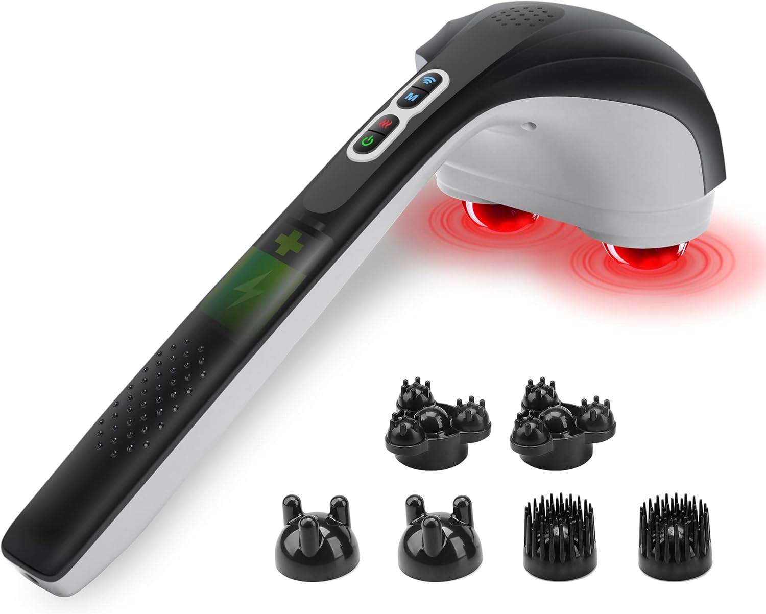 Snailax Cordless Handheld Back Massager with Heat
