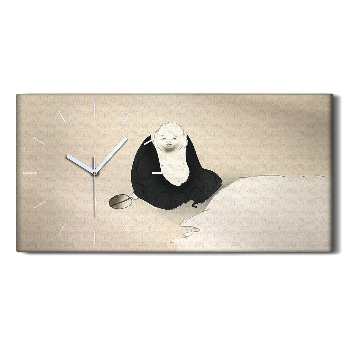 Horloge sur Toile Ne Pas Tic Tac pour un Sommeil Paisible dans la Chambre Salon