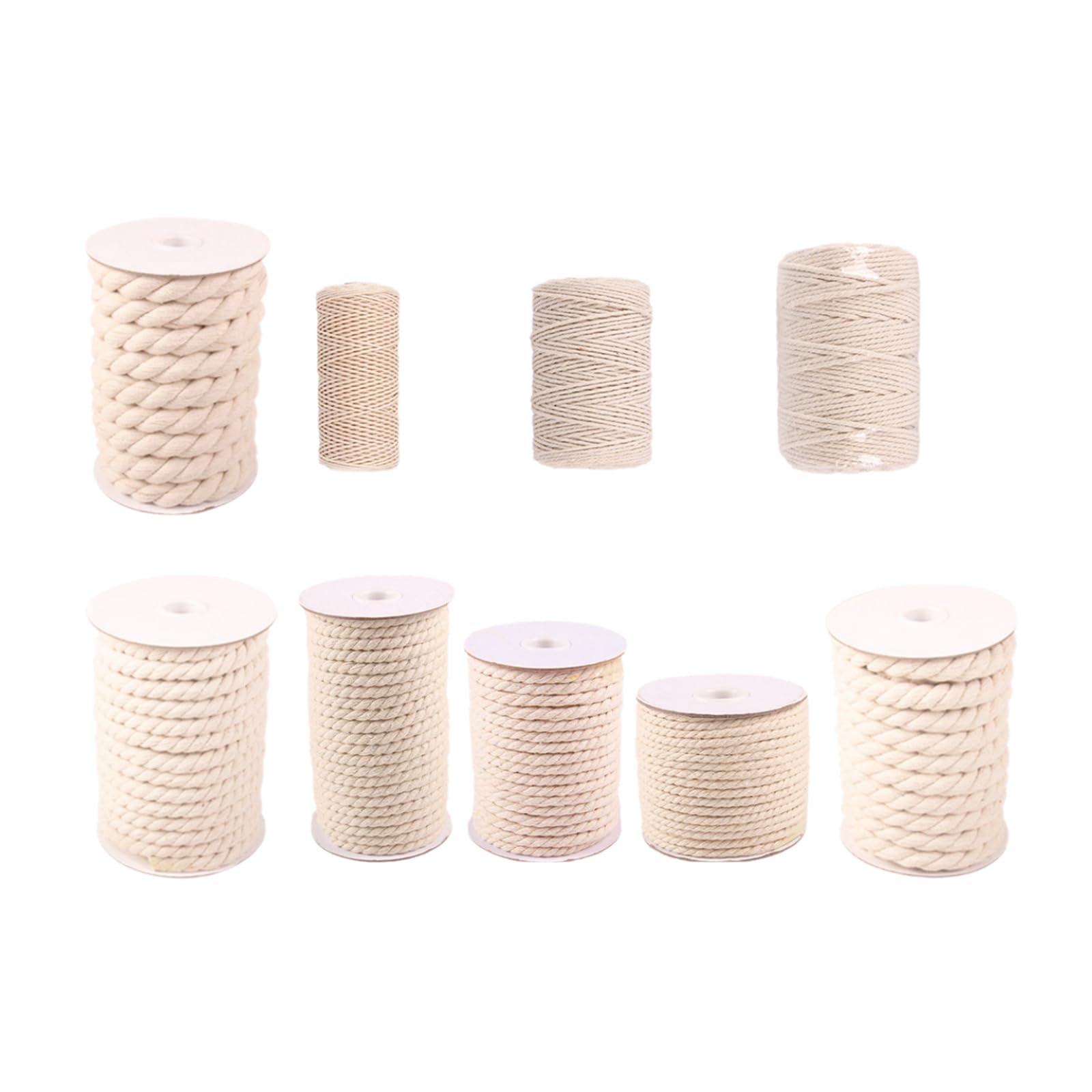 1 mm-16 mm Cotton Rope, Cord Band, Cotton Cord, Thick Rope Laces, Macrame Yarn, Macrame Cord, Thick Hemp Rope (AAA, 10 mm/12 m)