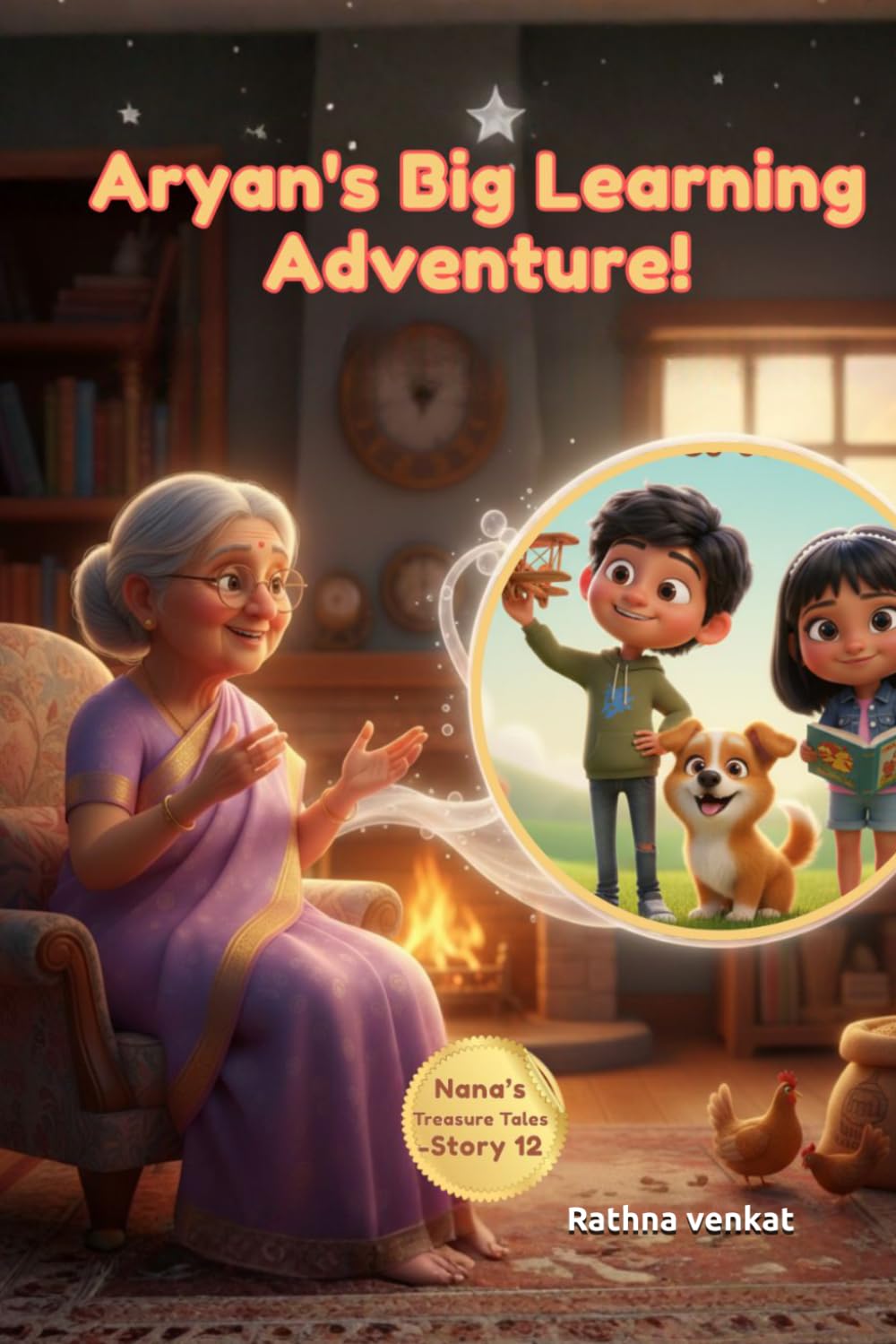 Aryan’s Big Learning Adventure: A Heartwarming Children’s Book about Growth Mindset, the Joy of Learning, and Discovering Why Education is a Superpower (Nana's Treasure Tales)