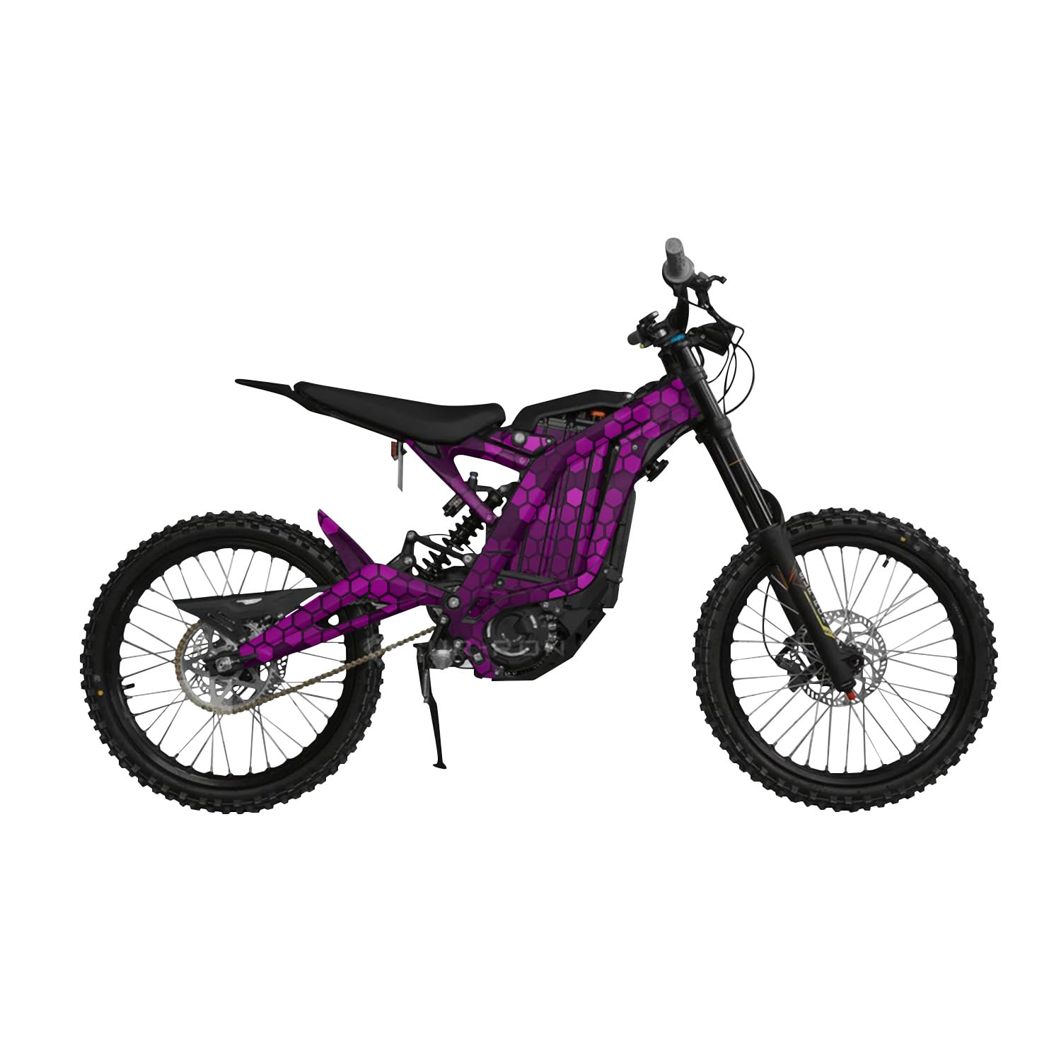 Surron Light Bee Graphics Kit Wrap - Pink Hexa Camo - Sur-Ron Skin - Premium 3M Vinyl Protective Wrap Decal Cover - Easy to Apply | Crafted in The USA by MightySkins
