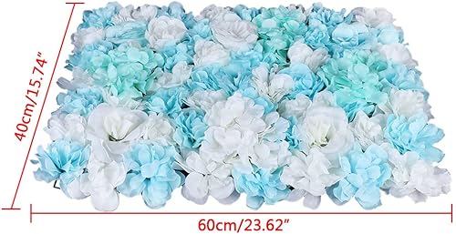 Miniatura 7 de Panel de pared de flores, telón de fondo floral, 6/12 piezas de rosas artificiales para bodas, fiestas, guardería, habitación de bebé, hogar,