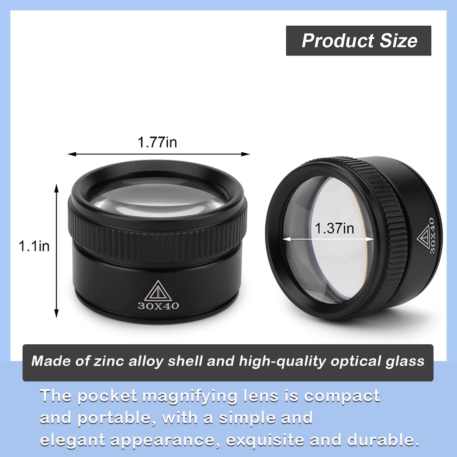 Magnifying Glass 30X Optics Loupes Magnifier Loop ... – Vicedeal