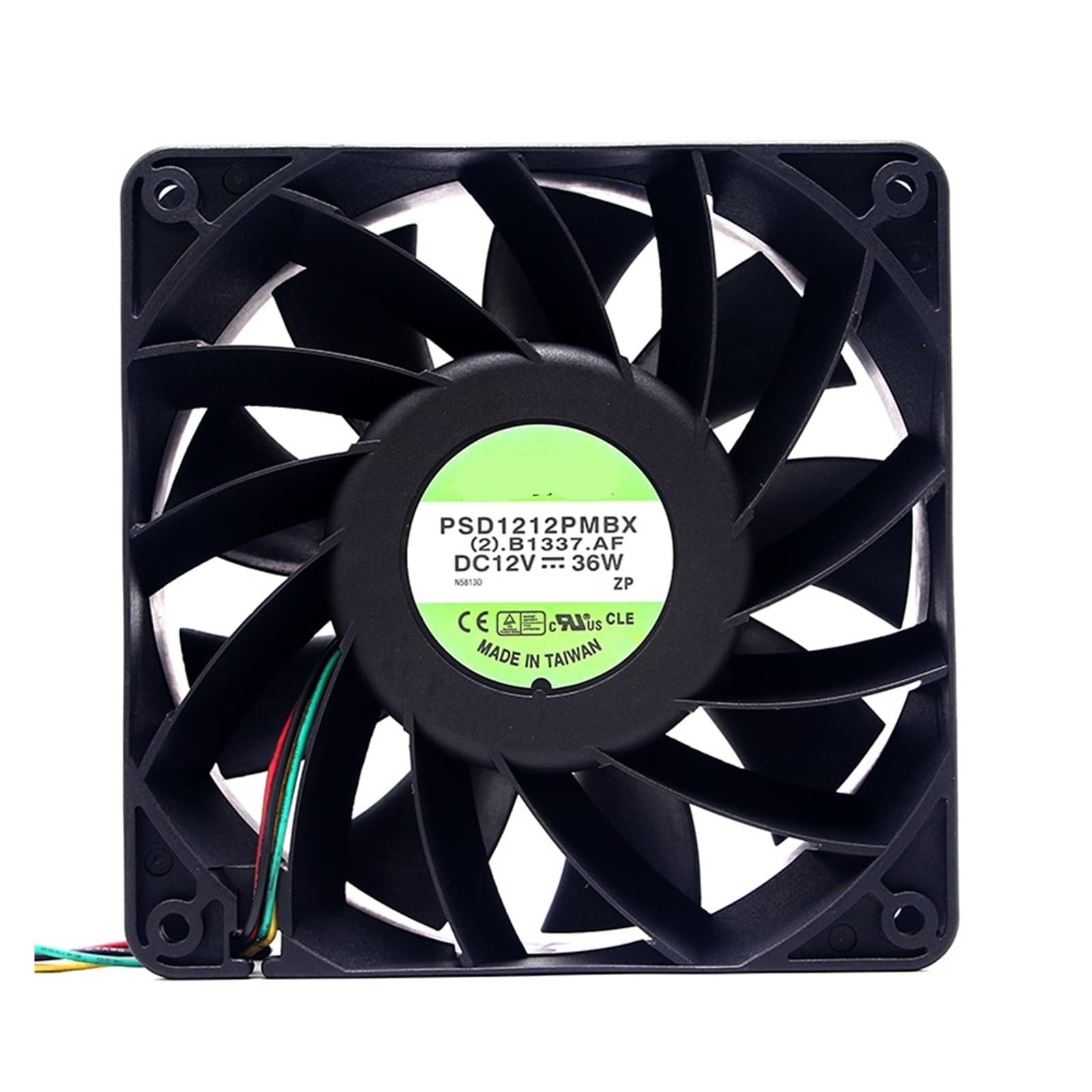 FCARUMIQP 6000RPM 120mm Cooling Fan PSD1212PMBX 120X120X38mm 12V 36W 4 Wire