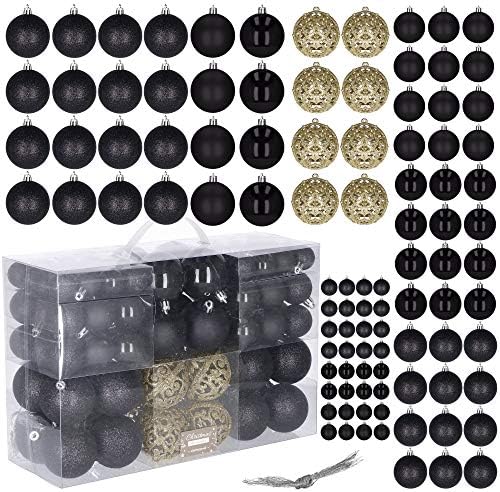 Palline Di Natale Glitterate Infrangibili - Set Da 42 Pezzi Per Decorare Albero, Casa E Feste (oro, Rosso, Blu E Altri Colori)
