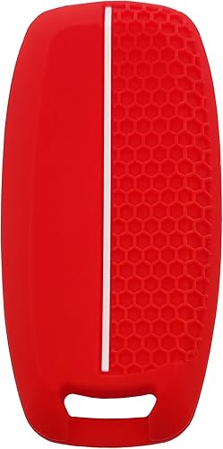 Miniatura 10 de Funda protectora de silicona para llavero Nissan Pathfinder Rogue Kicks 2023 2024 (negro + azul)