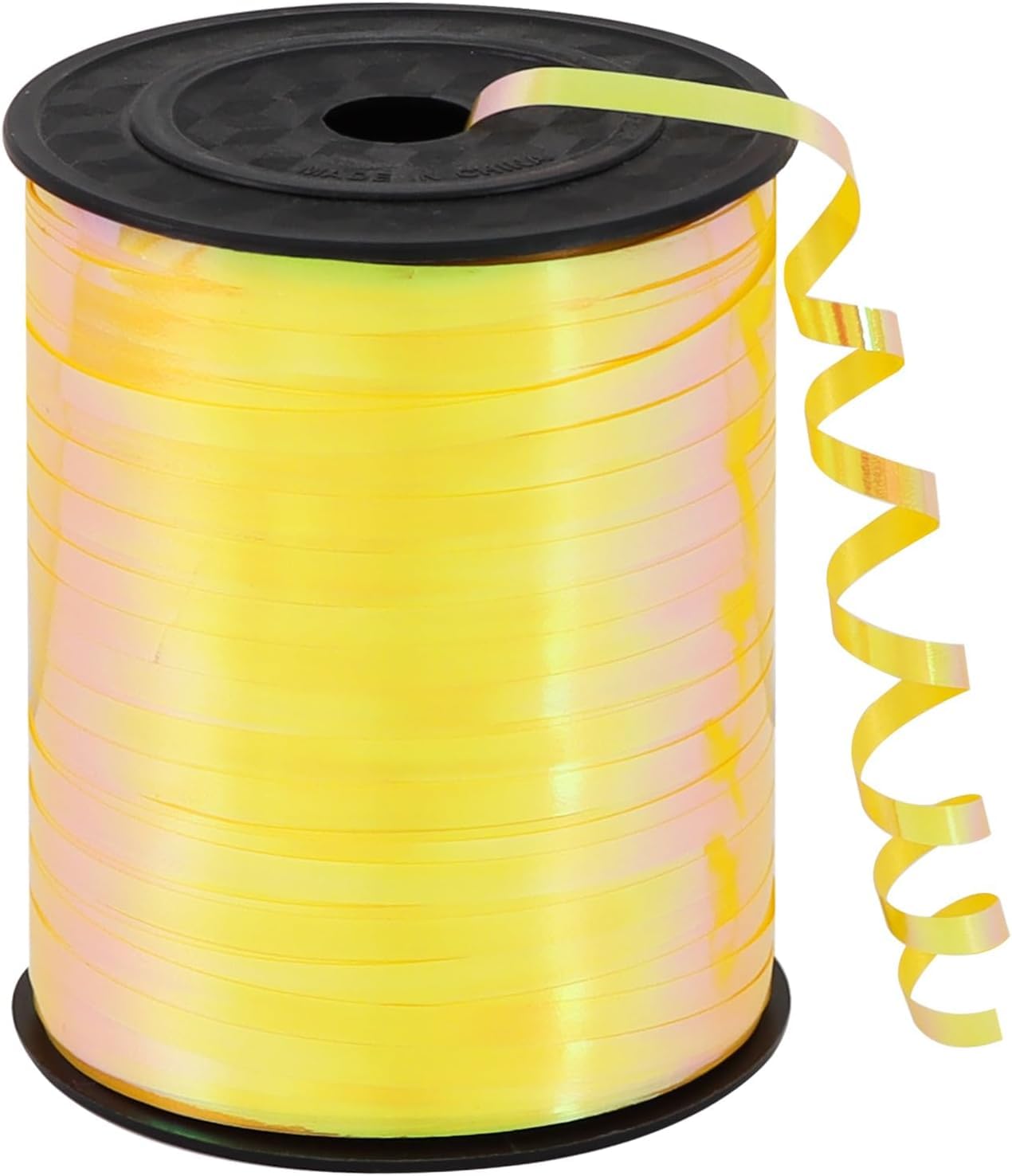 TONIFUL 500 Yards Iridescent Yellow Curling Ribbon Balloon String