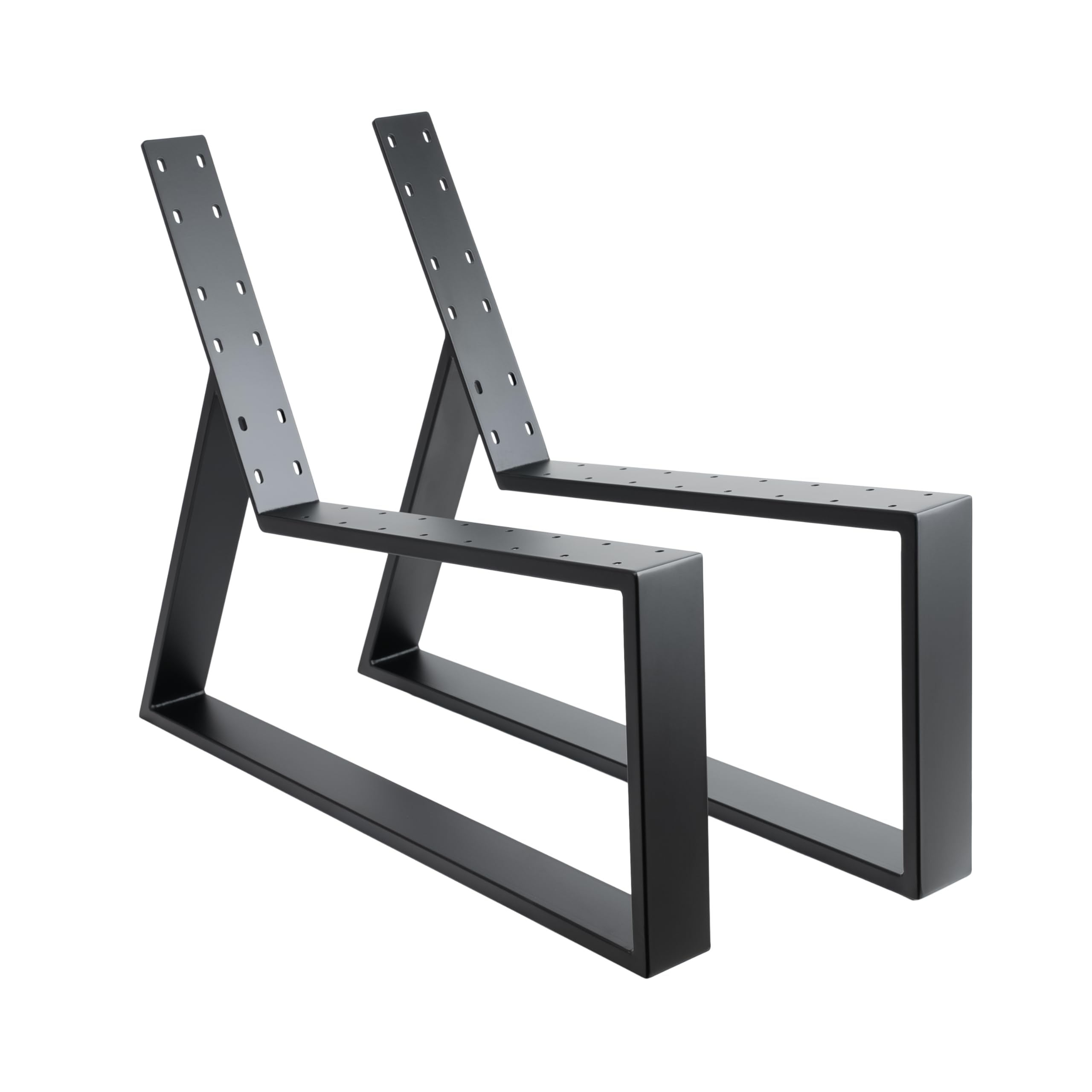 Natural Goods Berlin 2X Bankgestell Laidback - Bankbeine Metall Schwarz - Bankgestell Mit Lehne - Bankfüße Für DIY Outdoor Sofa Wetterfest - Bankkufen Für Garten Relaxsessel, Loungesessel Outdoor