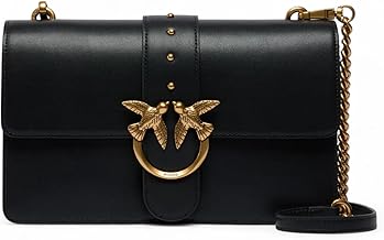 Pinko love one classic bag black gold st cl