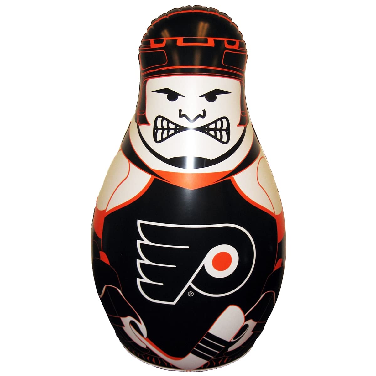 Fremont Die NHL Philadelphia Flyers Bop Bag Inflatable Checking Buddy Punching Bag, Standard: 40" Tall, Team Colors