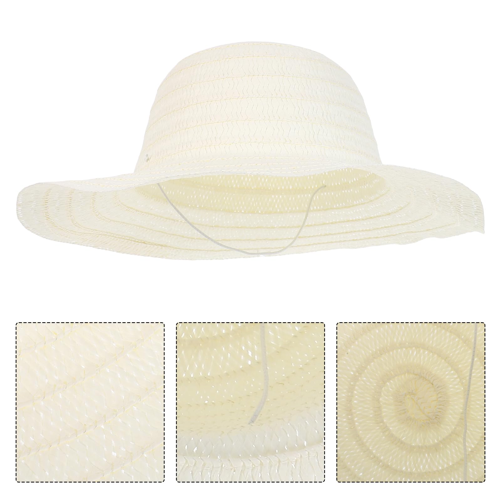 SOLUSTRE Sombrero de Vaquero de Paja 12 Unidades para Actividades al Aire Libre y Disfraces de Granjero Tamaño Adulto Decorable