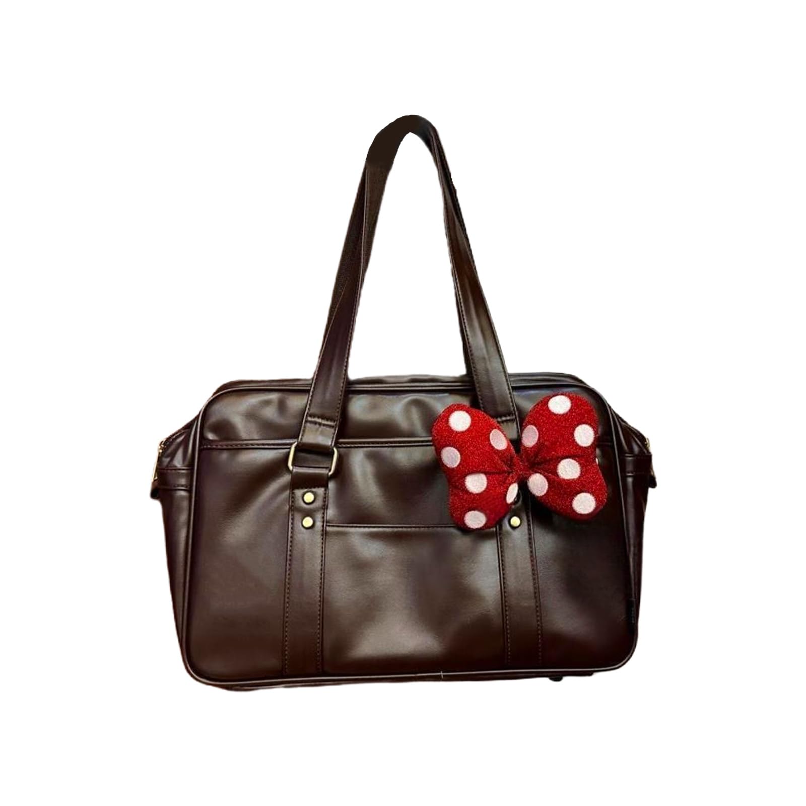 Borsa a tracolla in pelle PU di ispirazione giapponese per professionisti con tracolla comoda e tasche multiple PU borsa a tracolla