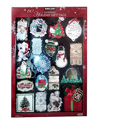 Kirkland Signature 60 Handmade 3D Holiday Gift Tags
