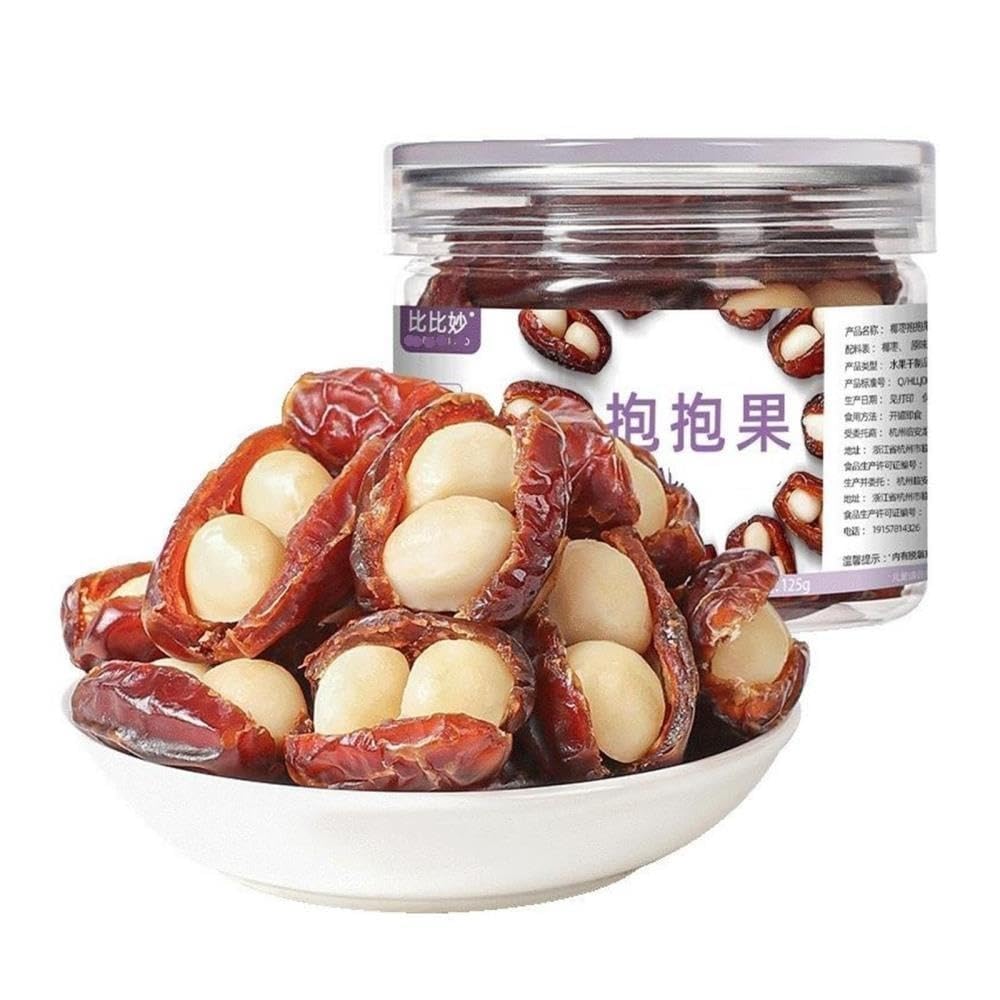 Datteri ripieni in scatola con ripieno di noci macadamia - Snack frutta candita e(3pcs)