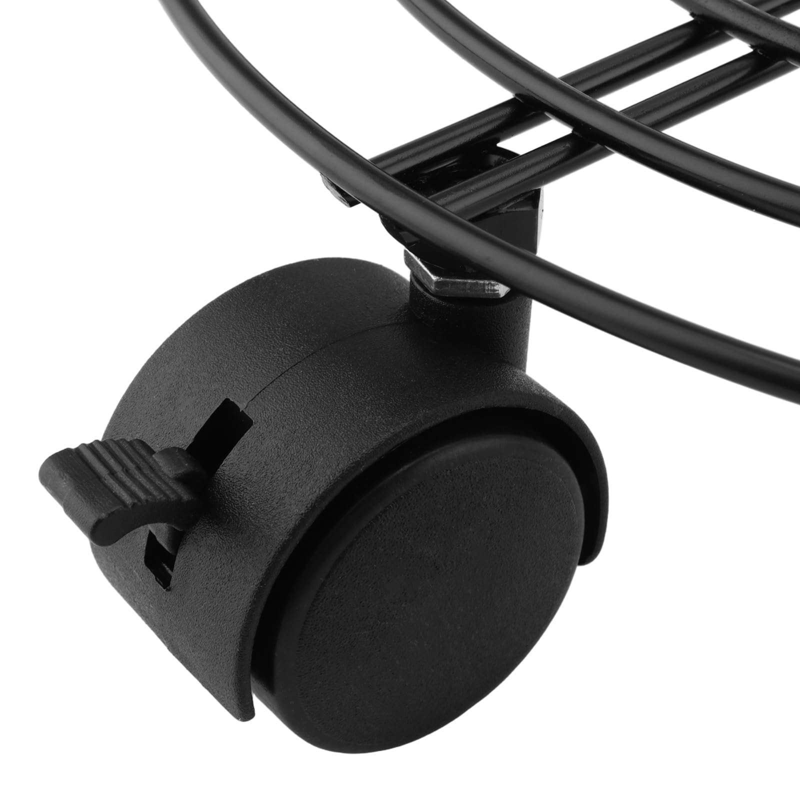 3 Unidades Soporte para Plantas con Ruedas, Metal Negro 27 cm, Ruedas Bloqueables, Capacidad 60 kg, Interior Exterior