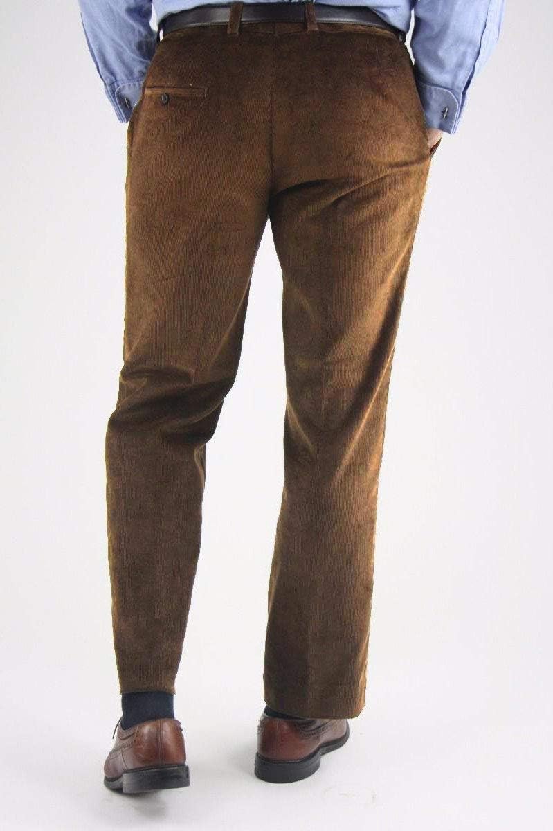 Uomo Tre Pezzi Abito di Velluto a Coste Monopetto Bottone Giacca Gilet Pantaloni Set Partito Prom Matrimonio