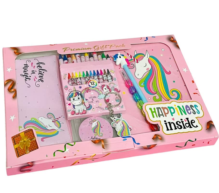 Le Delite Unicorn Stationary Set for Girls Kids- School Stationary Kit with Pencils Pen Badge Keychain Unicorn Diary Kit for Kids School Items - Return Unicorn Theme Birthday Gifts for Kids Rainbow (B0BHKNLL58) Amazon Price History, Amazon Price Tracker
