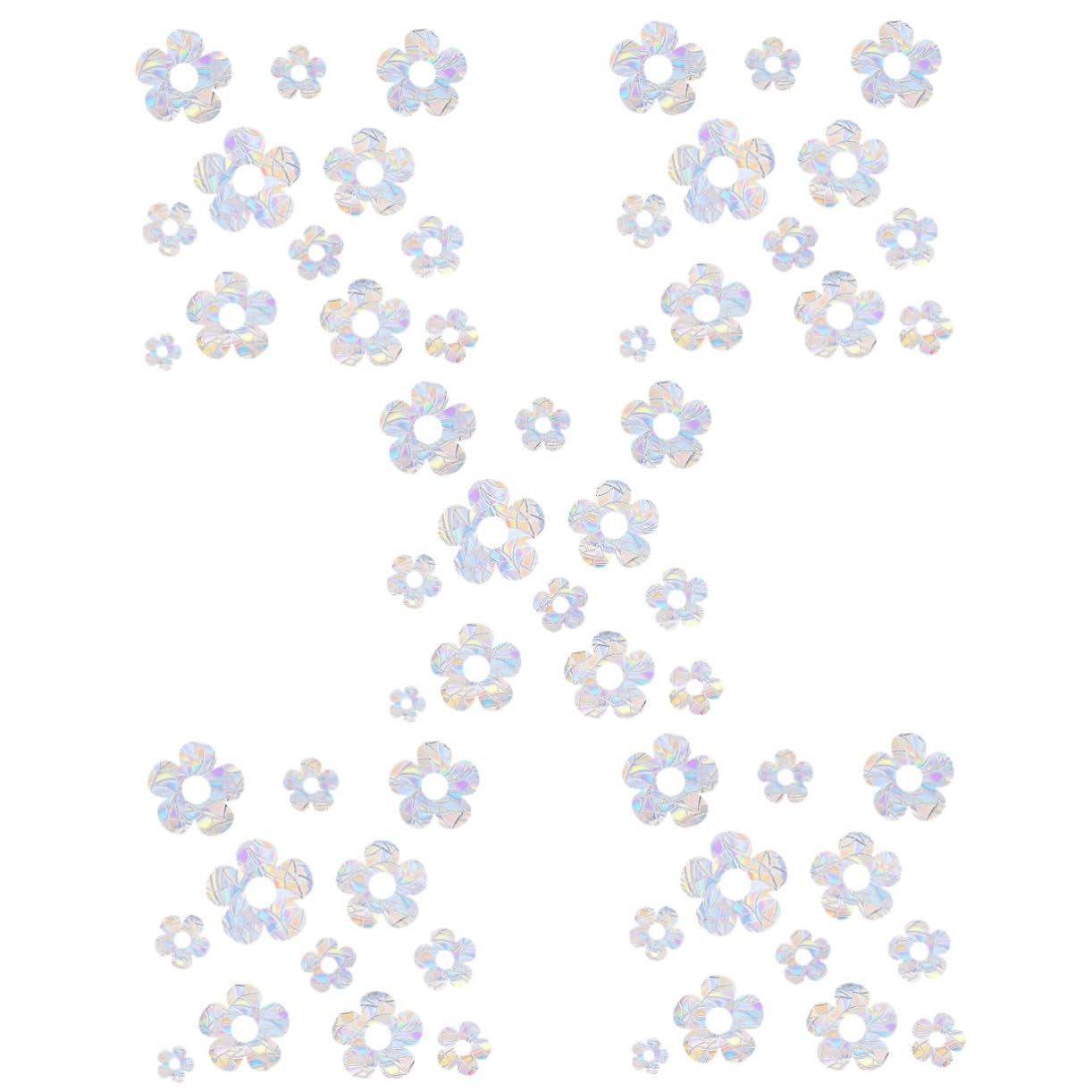 Cabilock 45 Stk kleines Blumenfenster merksam fensterbilder Fenstersticker terassentür Fensteraufkleber innen Blumenkunst Wandtattoo DIY-Aufkleber Anti-Kollisions-Glasaufkleber PVC Colorful