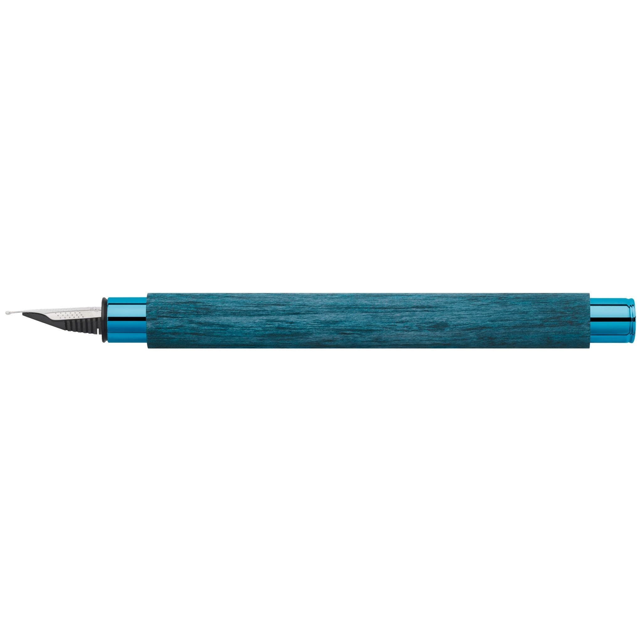 Amazon | Faber Castell Ambition 万年筆 ブルーウッド 極細 | 万年筆