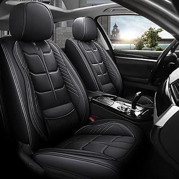 Car Seat Cover Fit for Toyota Prius 2002-2026 Seat Cushion, Universal Fit for Most Cars Front Seat Protector2 Seats Classic StyleBlack