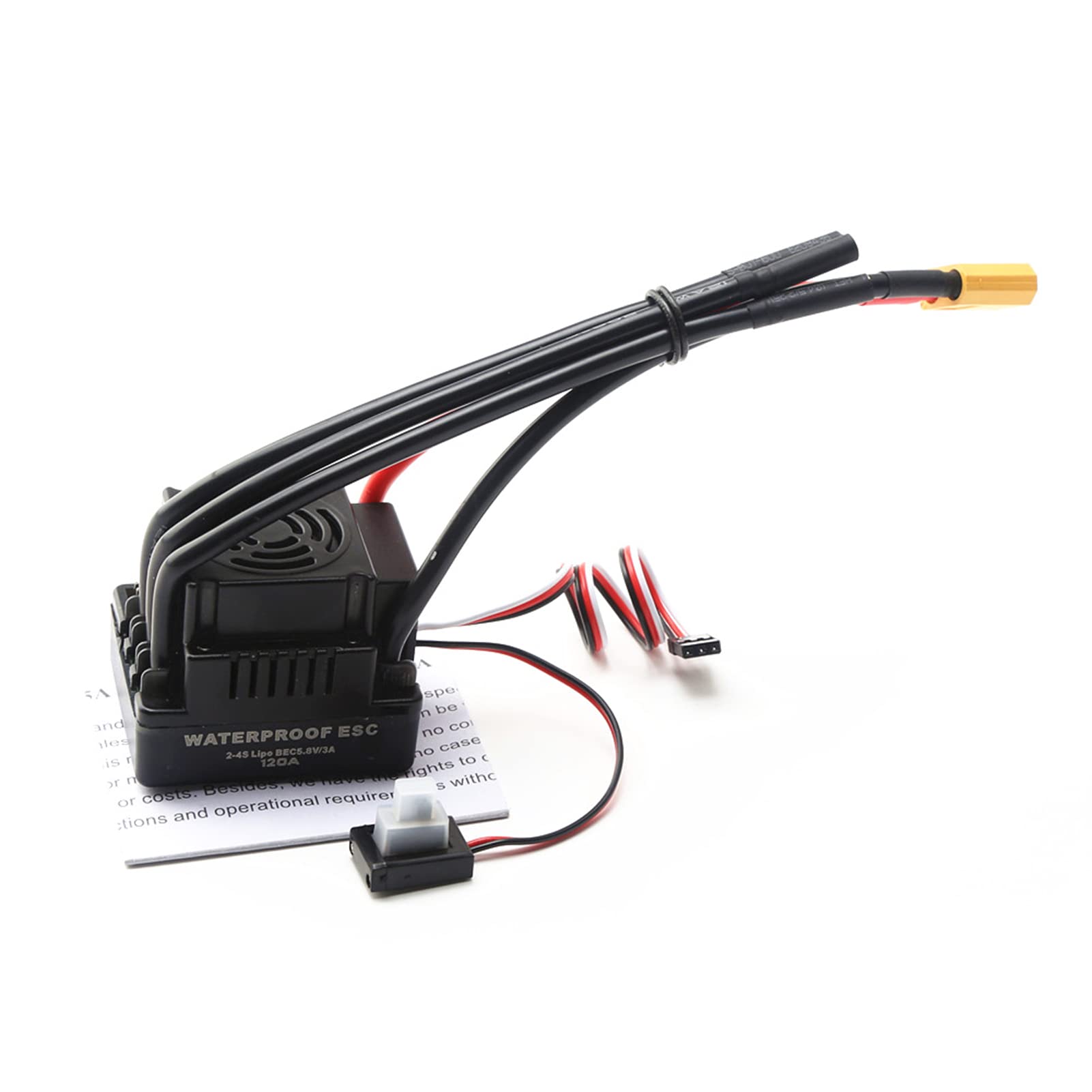 HUIOP S3670 2850KV Motore Brushless Motore Sensorless Impermeabile e 120A Brushless ESC XT60 Spina di Ricambio per HSP HPI 1/8 RC Auto Camion,motore per auto 1/8 RC