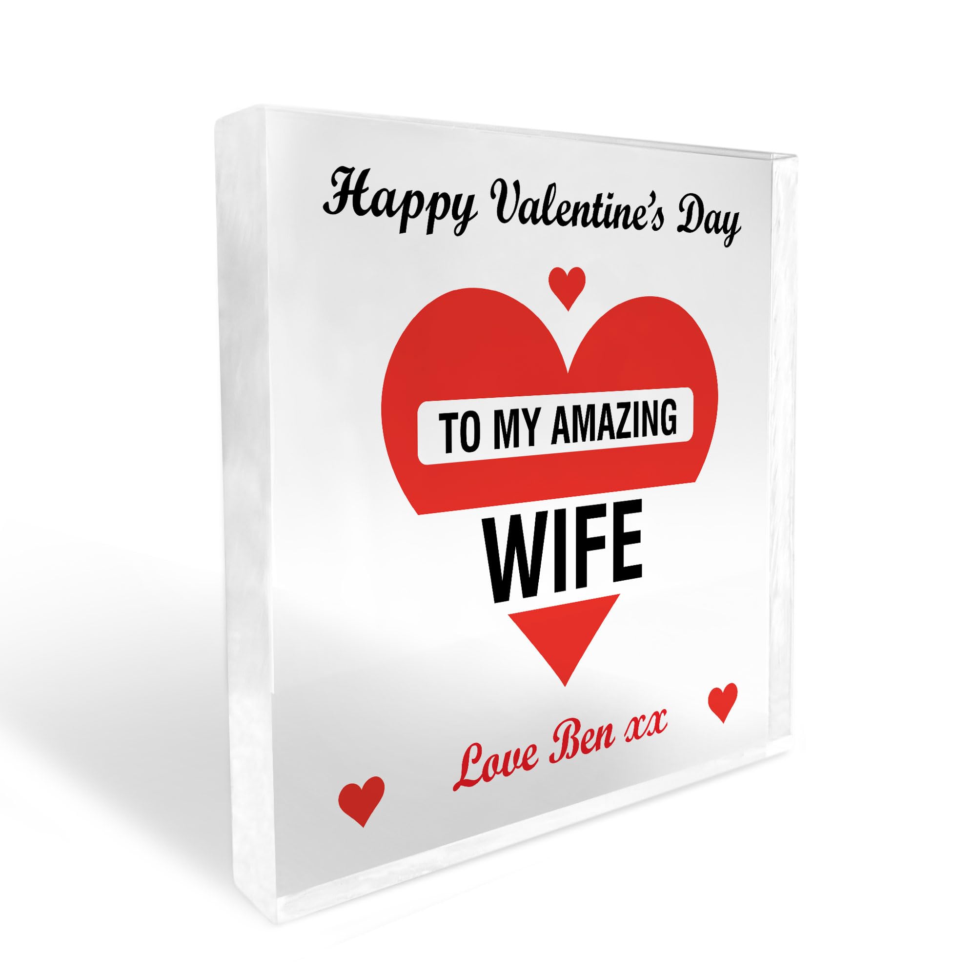 Red Ocean Valentines Gift For Wife Personalised Amazing Wife Gift For Valentines Gift For Her From Husband Keepsake