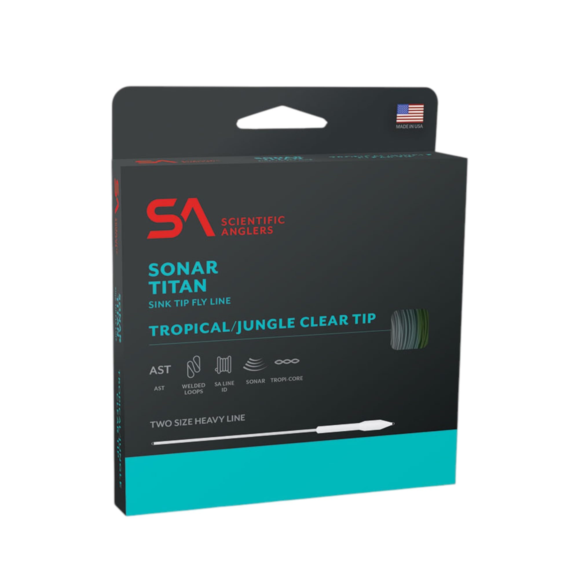 Scientific Anglers Sonar Titan Tropical/Jungle Clear Tip, Sand/Horizon/Clear - WF-12-F/I